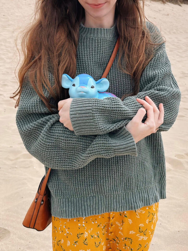 Plastic sculpture painted in acrylic. 2025.