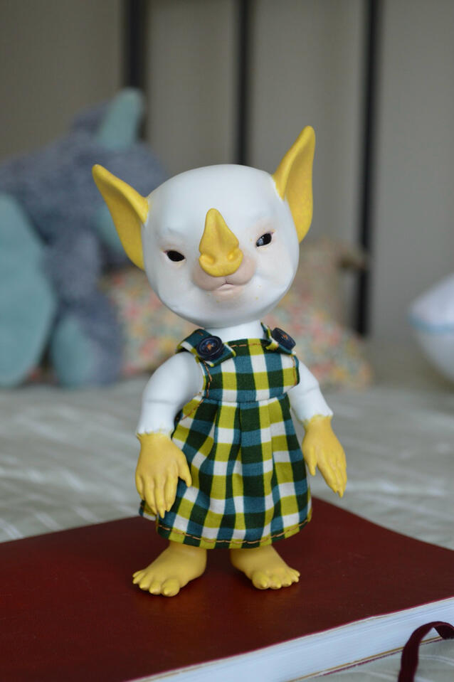 Resin dolls painted in acrylic. 2026.