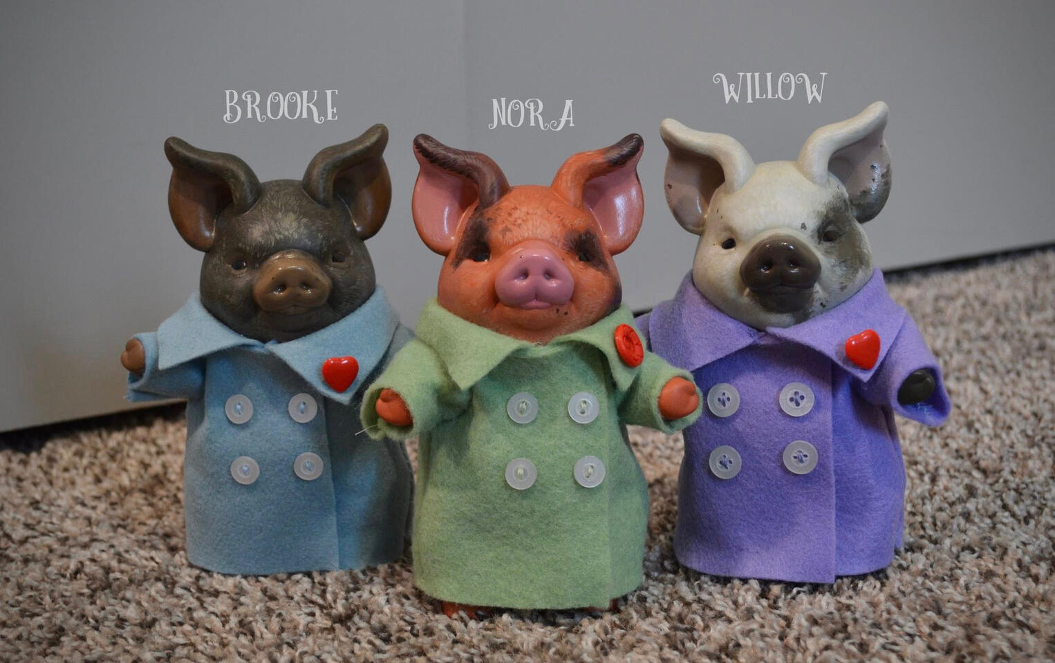 Resin dolls painted in acrylic. 2026.