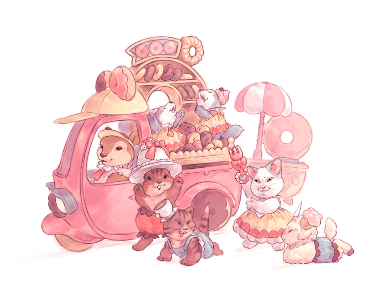 Calico critter fan art